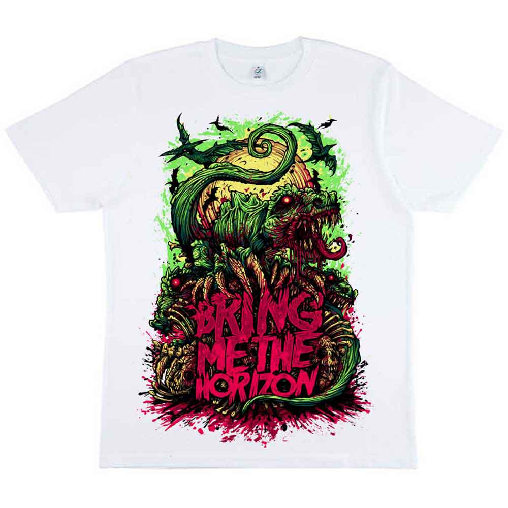 Bring Me The Horizon - Dinosaur (White) Large [T-Shirt]
