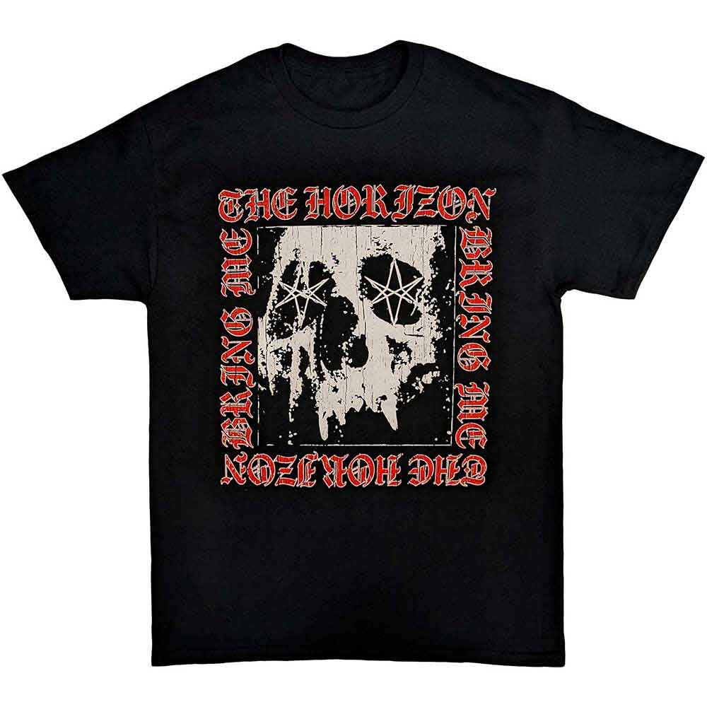 Bring Me The Horizon - Metal Logo Skull (Black) Medium [T-Shirt]