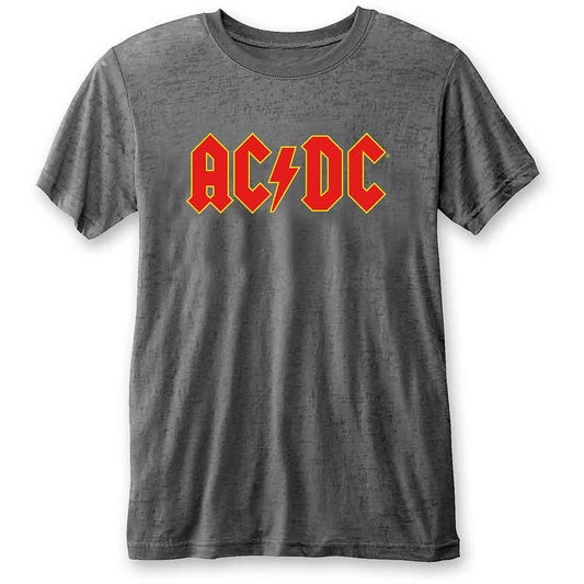 Ac/Dc - Logo Burnout (Charcoal) Small [T-Shirt]