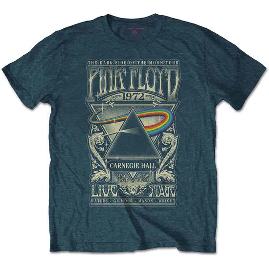 Pink Floyd - Carnegie Hall Poster (Denim) Small [T-Shirt]