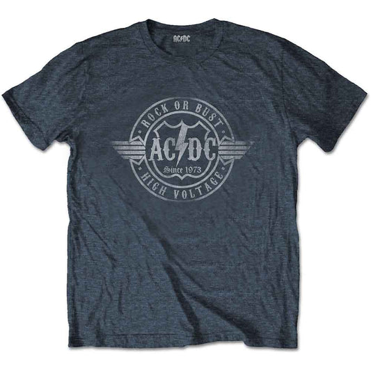 Ac/Dc - Rock Or Bust (Heather Grey) Small [T-Shirt]