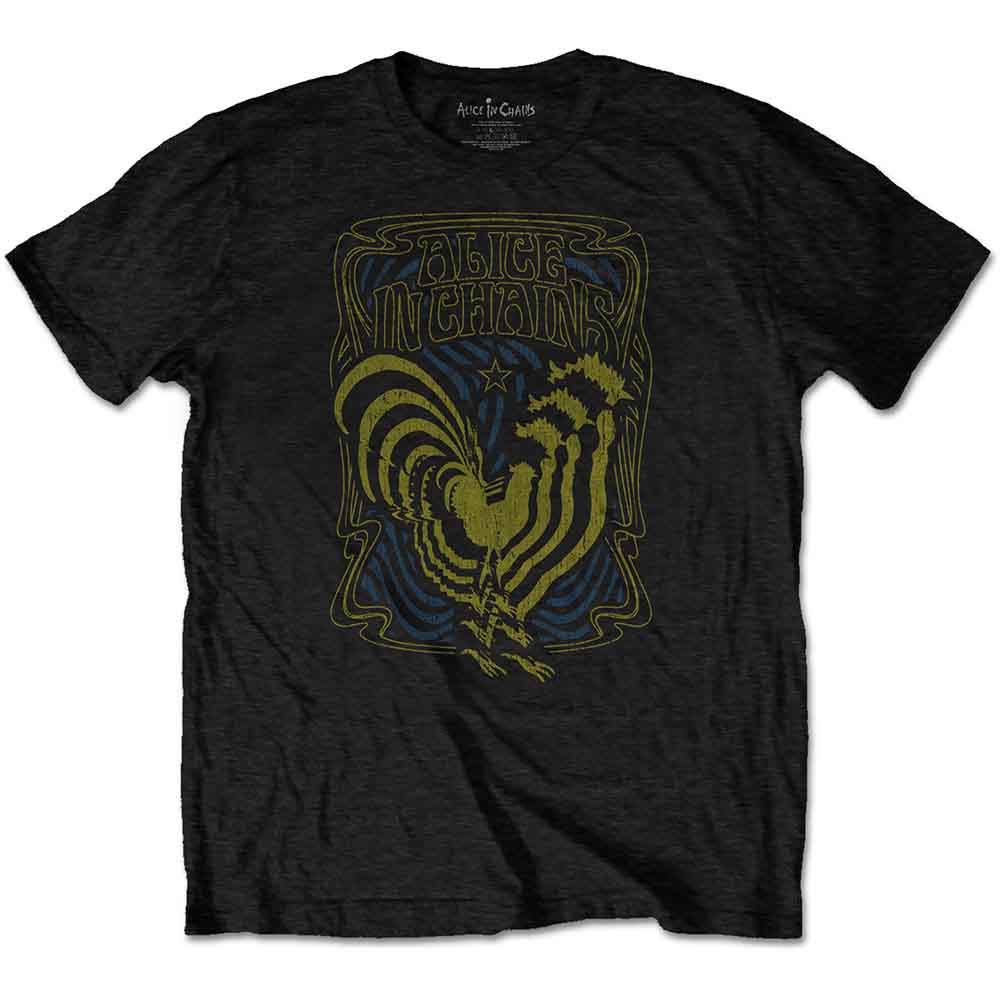Alice In Chains - Psychedelic Rooster (Black) Small [T-Shirt]
