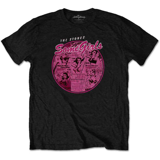 Rolling Stones - Some Girls Circle V2 (Black) Large [T-Shirt]
