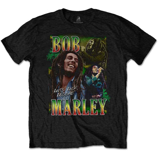 Marley, Bob - Roots, Rock, Reggae Homage (Black) Mediu [T-Shirt]