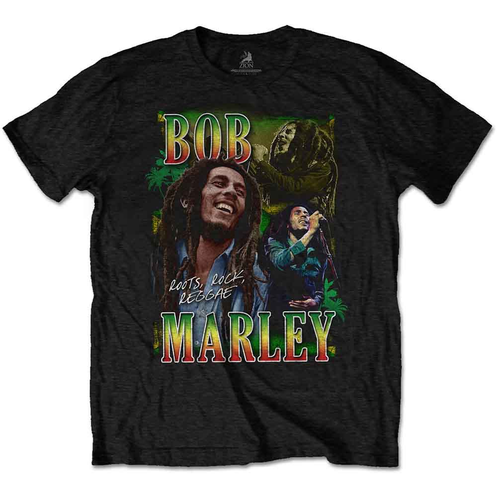 Marley, Bob - Roots, Rock, Reggae Homage (Black) Large [T-Shirt]