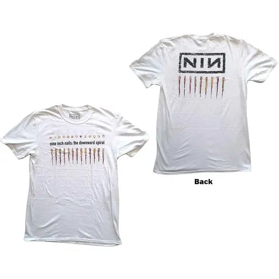 Nine Inch Nails - Downward Spiral (White) Large [T-Shirt]
