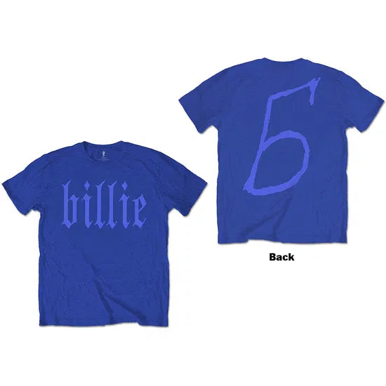 Eilish, Billie - Billie 5 (Blue) Large [T-Shirt]