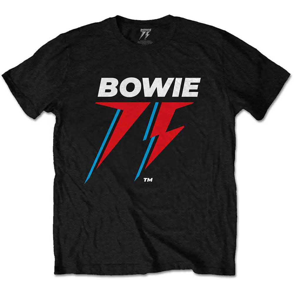 Bowie, David - 75TH Logo (Black) Small [T-Shirt]