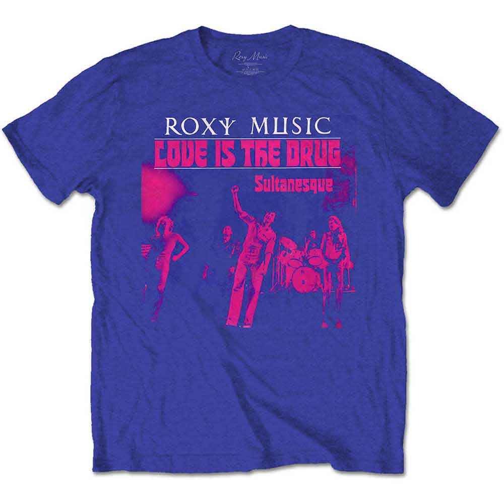 Roxy Music - Love Is The Drug (Blue) Small [T-Shirt]