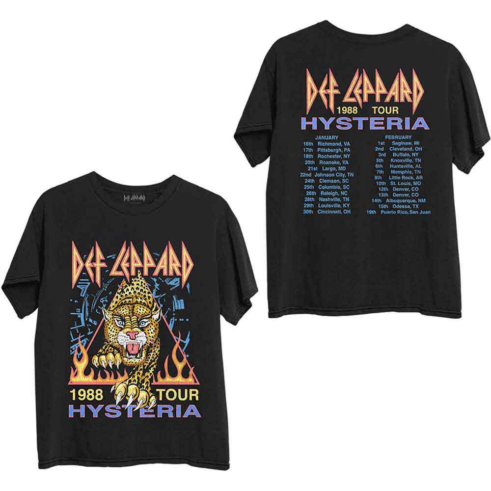 Def Leppard - Hysteria '88 (Black) Large [T-Shirt]