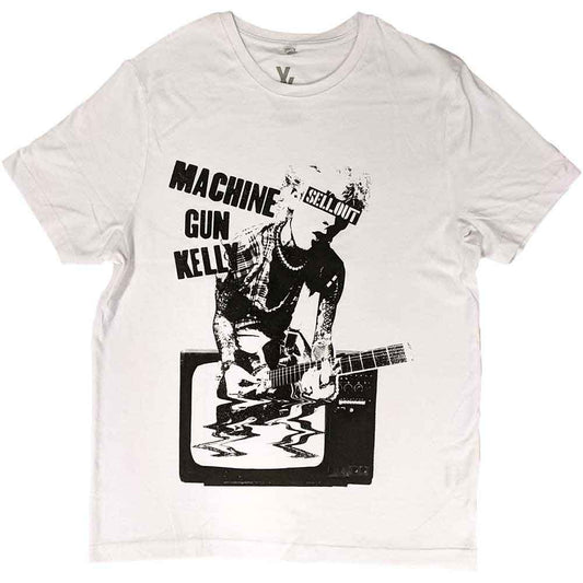 Machine Gun Kelly - Tv Warp (White) Medium [T-Shirt]