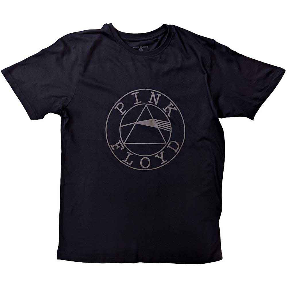 Pink Floyd - Circle Logo Hi-Build (Black) Large [T-Shirt]
