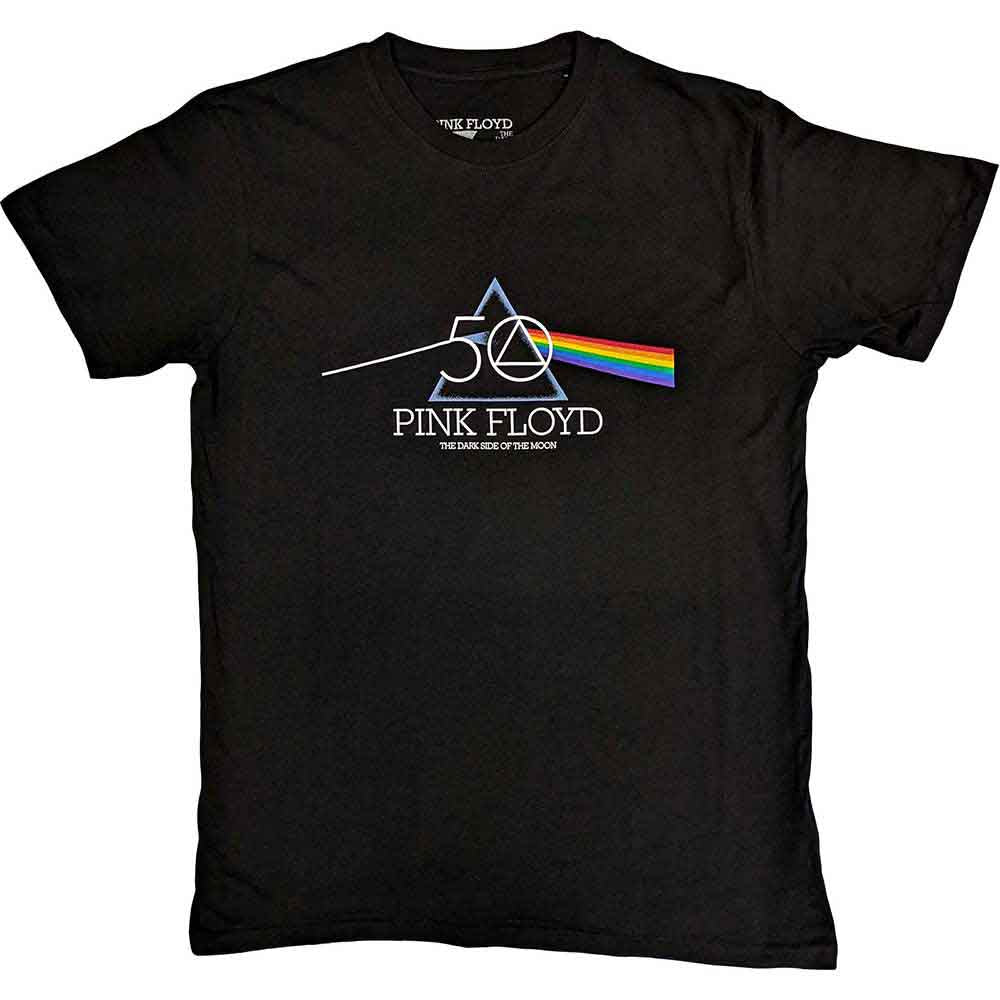 Pink Floyd - 50TH Prism Logo (Black) Large [T-Shirt]