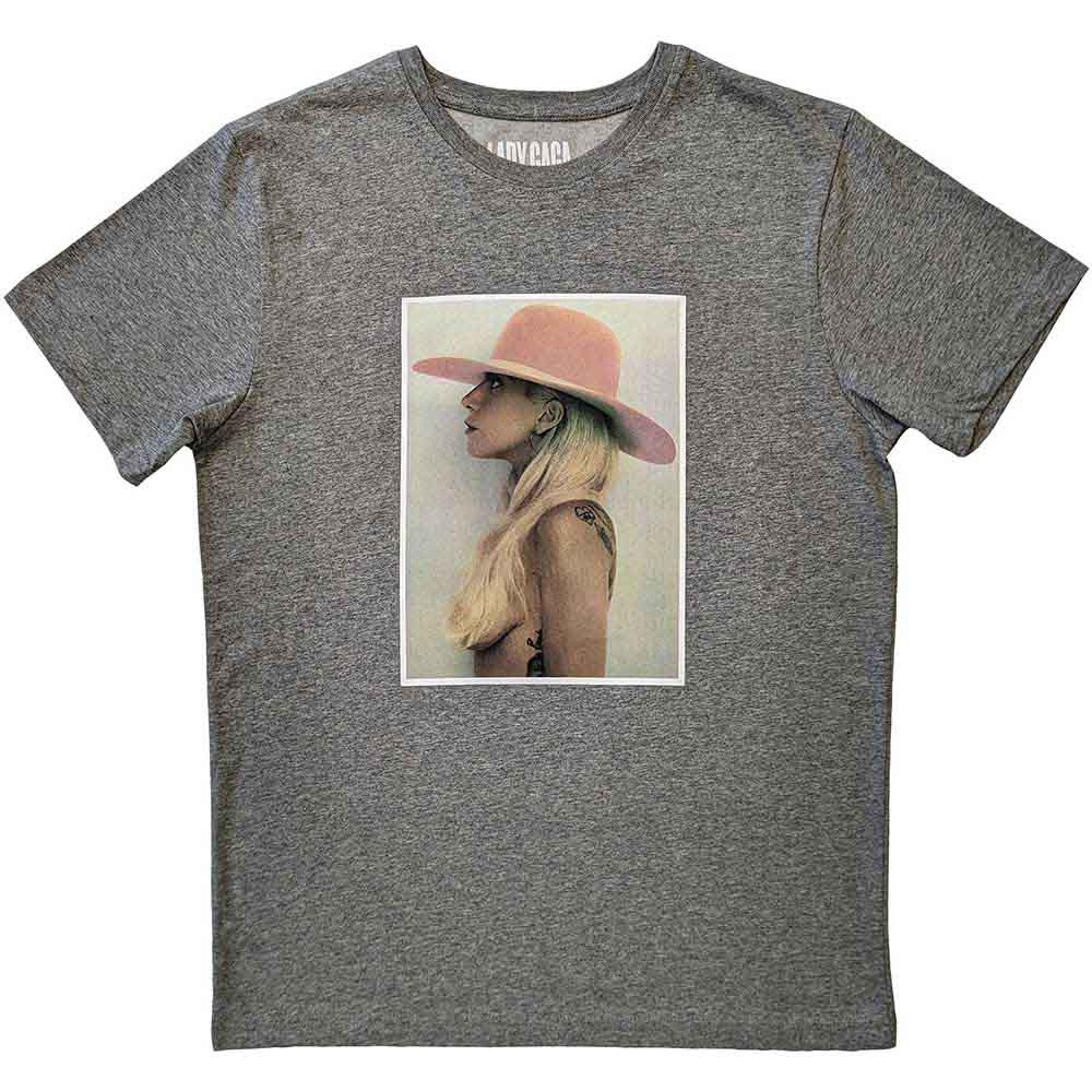 Lady Gaga - Pink Hat (Grey) Small [T-Shirt]