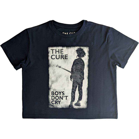 Cure - Boys Don't Cry BandW (Navy) Ladies Small [T-Shirt]