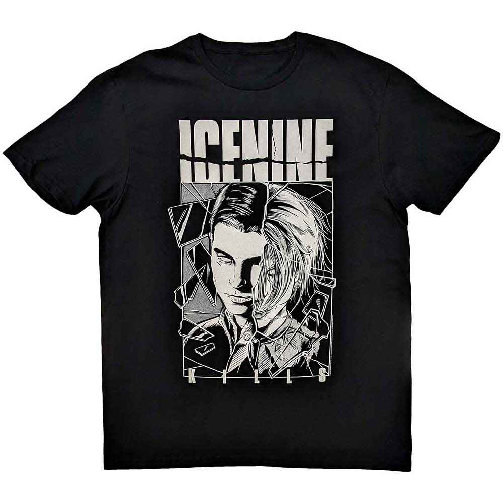 Ice Nine Kills - Shower Scene Split Face (Black) Large [T-Shirt]