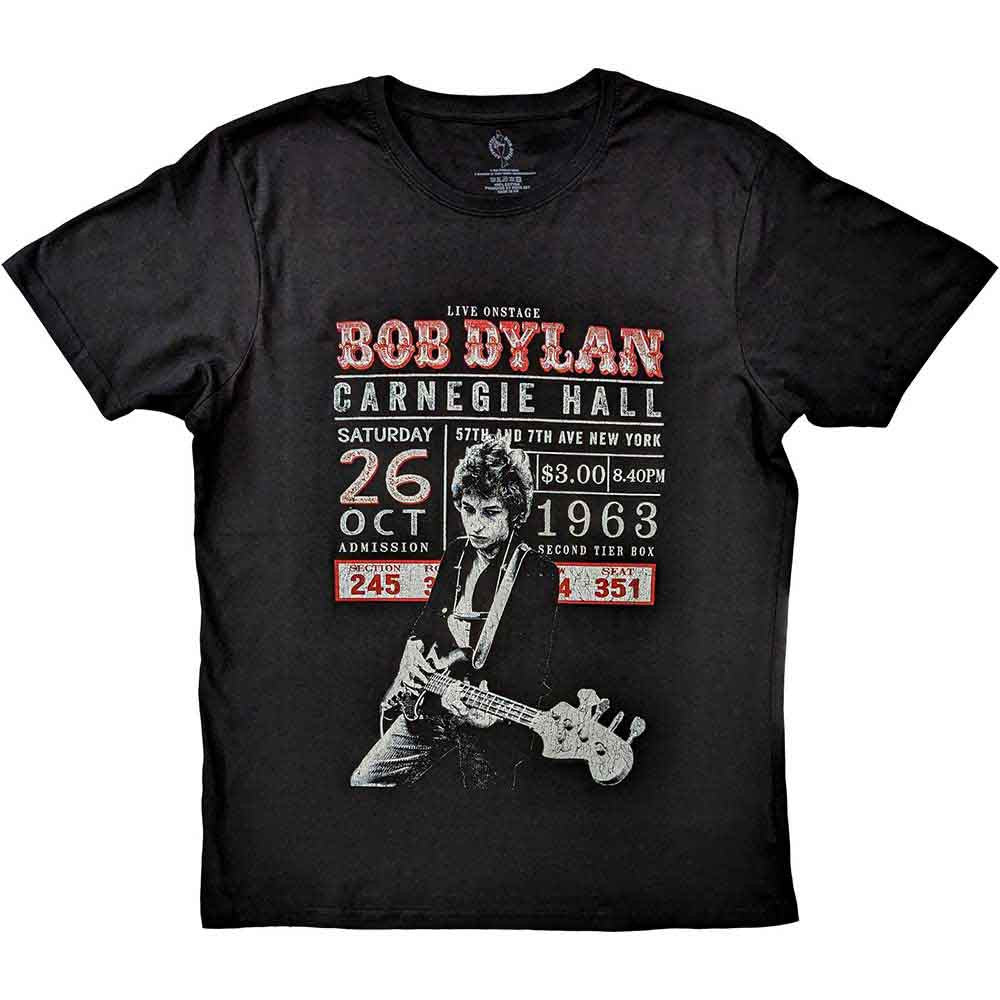 Dylan, Bob - Carnegie Hall '63 (Black) Medium [T-Shirt]