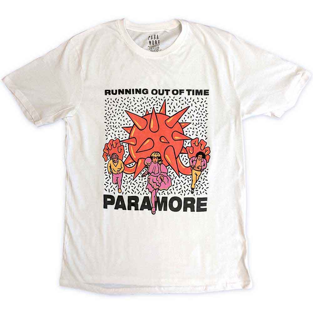 Paramore - Running Out Of Time (White) Small [T-Shirt]