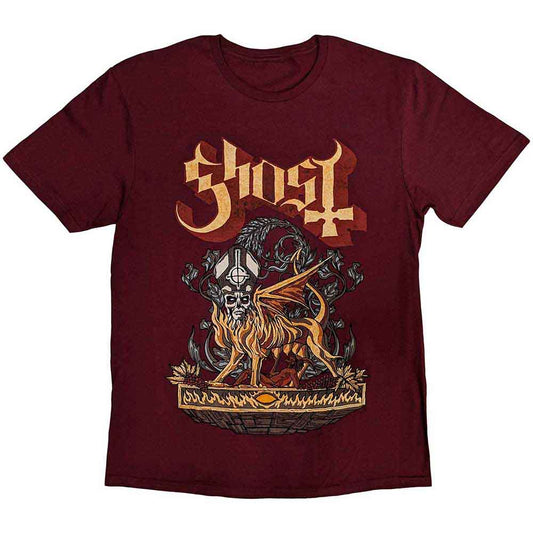 Ghost - Firemilk (Maroon Red) Small [T-Shirt]