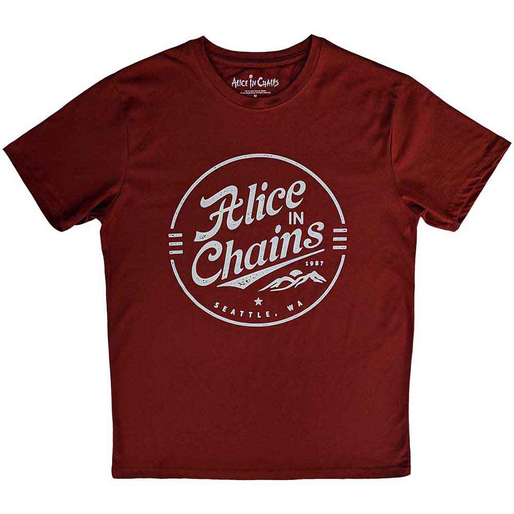 Alice In Chains - Circle Emblem (Red) Medium [T-Shirt]