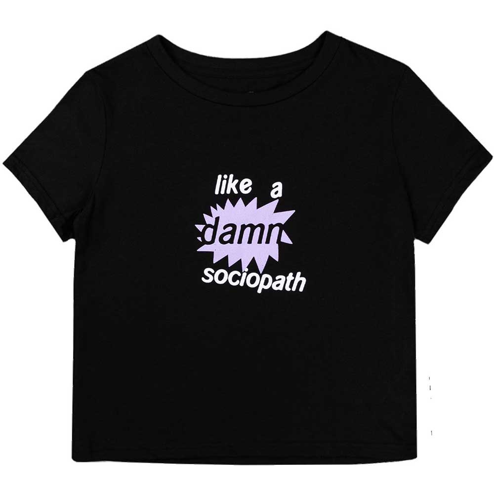 Rodrigo, Olivia - Like A Damn Sociopath (Black) Medium [T-Shirt]