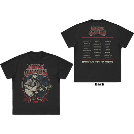 Combs, Luke - Tour '23 Guitar Photo (Charcoal) Medium [T-Shirt]
