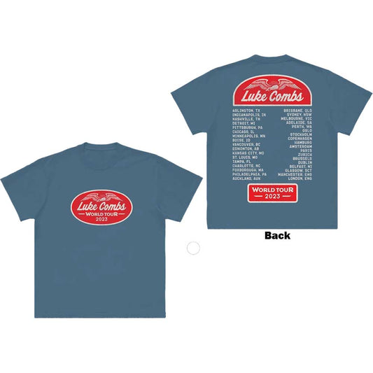 Combs, Luke - Tour '23 Wings (Blue) Small [T-Shirt]