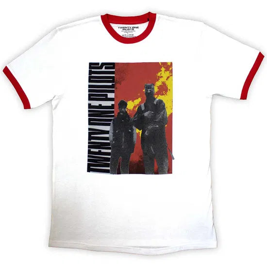 Twenty One Pilots - Side Stand Ringer (White) Small [T-Shirt]
