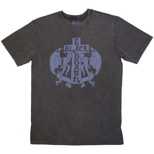 Black Sabbath - Angels Stone Wash (Charcoal) Small [T-Shirt]