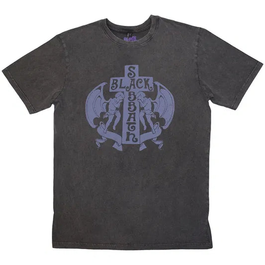 Black Sabbath - Angels Stone Wash (Charcoal) Large [T-Shirt]