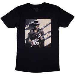 Vaughan, Stevie Ray - Texas Flood Album Cover (Black) Medium [T-Shirt]