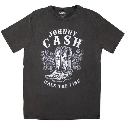 Cash, Johnny - Walk The Line Boots (Charcoal) XXL [T-Shirt]