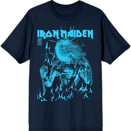 Iron Maiden - 50 Life After Death Flames (Navy) XL [T-Shirt]