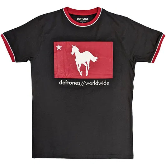 Deftones - Star and Pony Ringer (Black) Small [T-Shirt]