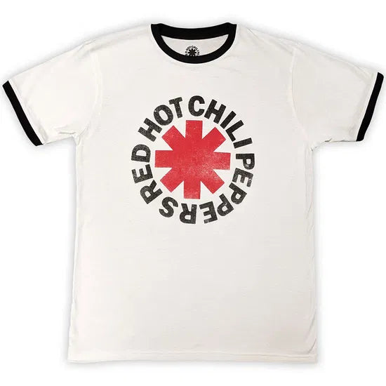 Red Hot Chili Peppers - Logo Ringer (White) Medium [T-Shirt]