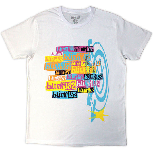 Blink-182 - Multi Stacked Logo (White) Small [T-Shirt]