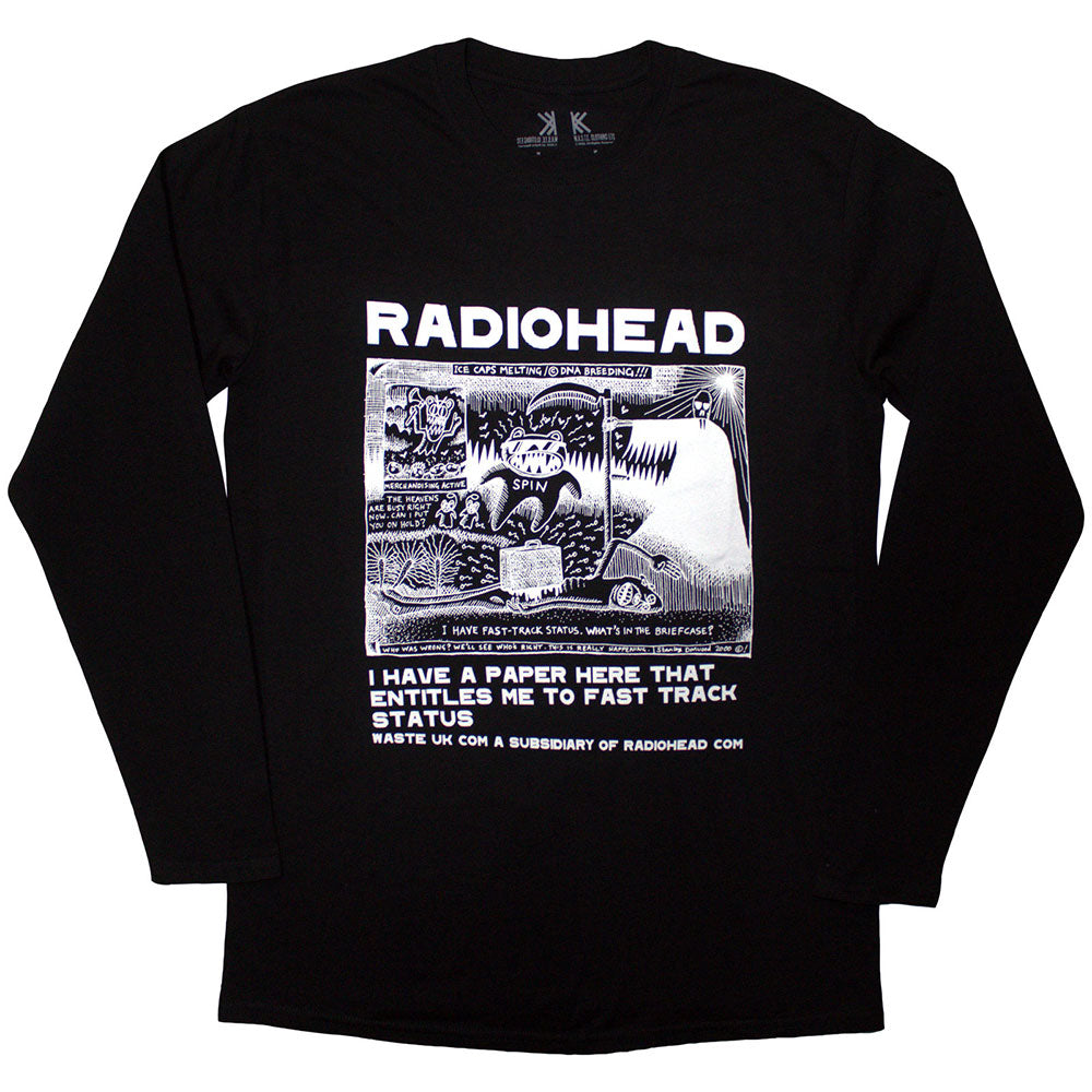 Radiohead - Ice Caps (Black Ls) Large [T-Shirt]