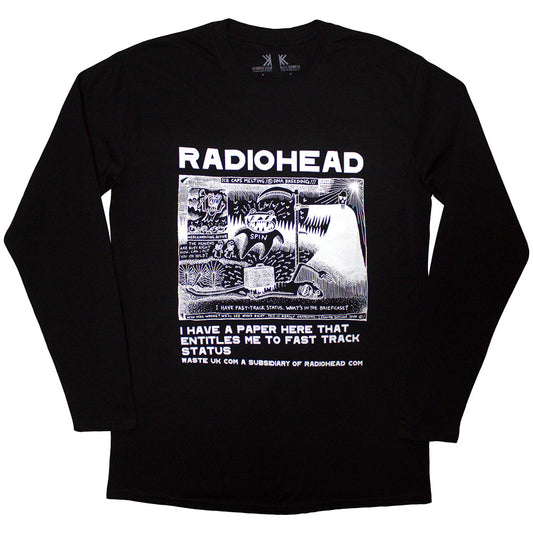 Radiohead - Ice Caps (Black Ls) Large [T-Shirt]