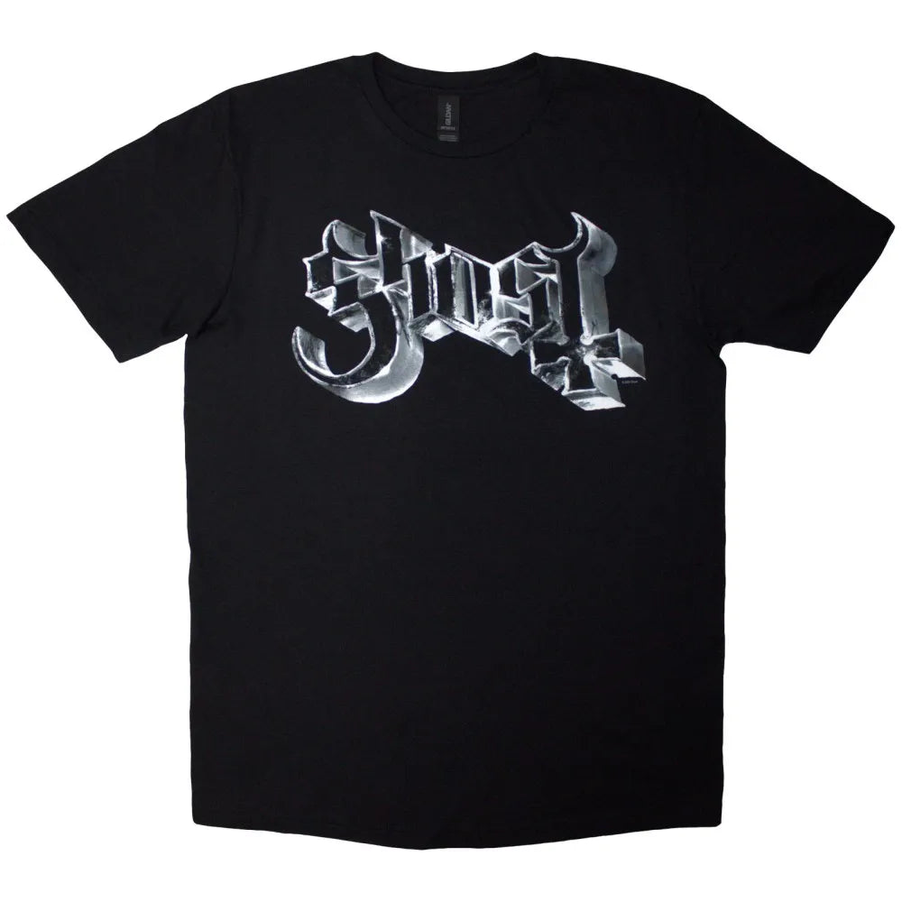 Ghost - Chrome Logo (Black) XL [T-Shirt]