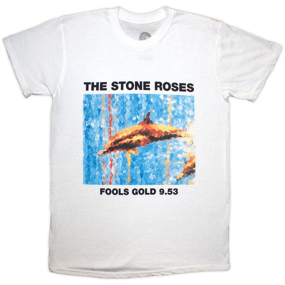 Stone Roses - Fools Gold (White) Large [T-Shirt]