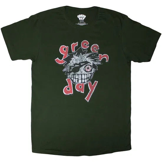 Green Day - Eye Patch (Green) Large [T-Shirt]