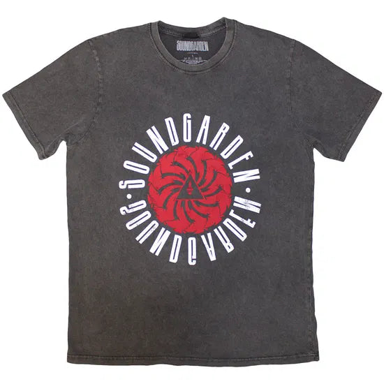 Soundgarden - Circle Logo Stonewash (Charcoal) Large [T-Shirt]