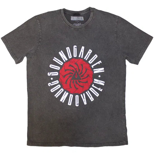 Soundgarden - Circle Logo Stonewash (Charcoal) XL [T-Shirt]