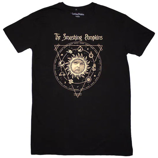 Smashing Pumpkins - Celestial Sun (Black) Ladies Small Dress [T-Shirt]