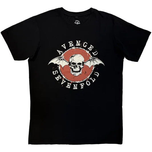 Avenged Sevenfold - Deathbat Red Circle (Black) Large [T-Shirt]