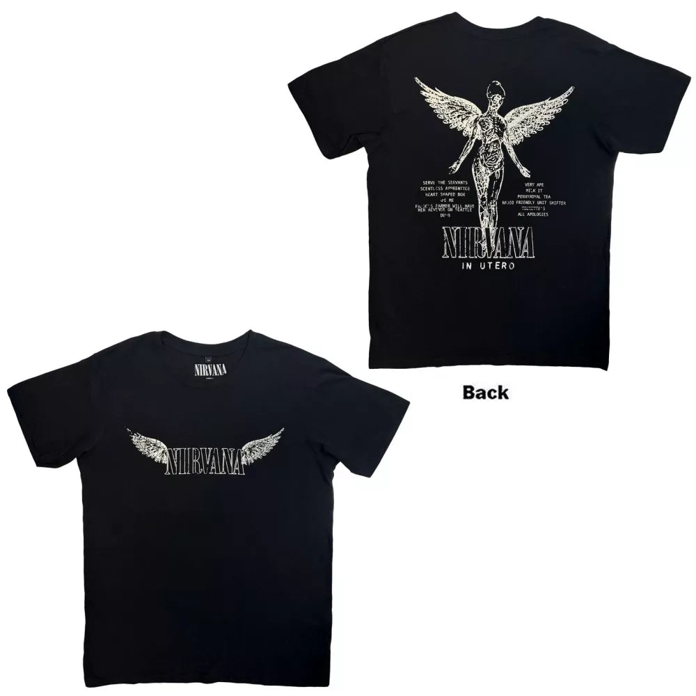 Nirvana - In Utero Tracklist (Black) XL [T-Shirt]