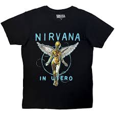 Nirvana - In Utero Neon Blue (Black) Small [T-Shirt]