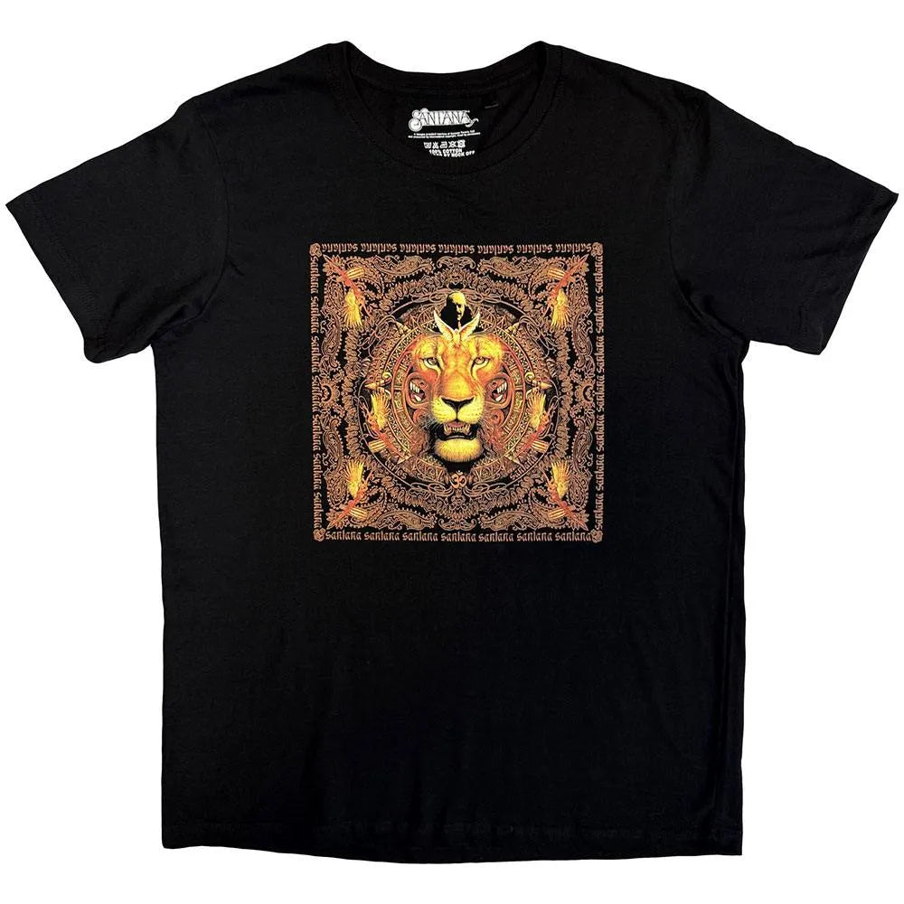 Santana - Lionhead Frame (Black) Small [T-Shirt]