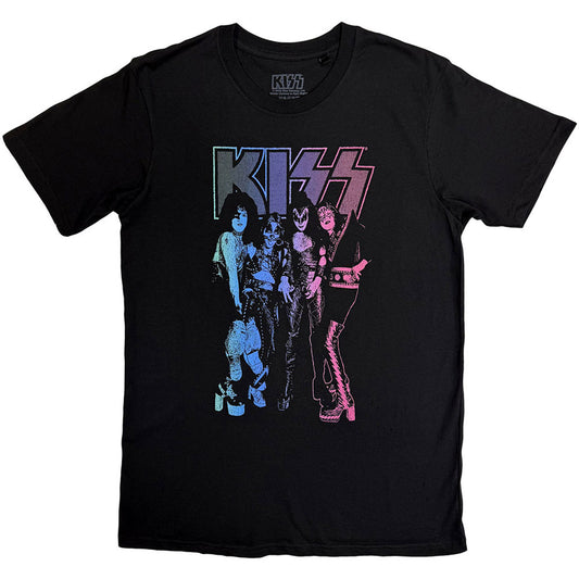 Kiss - Purple Band (Black) Large [T-Shirt]