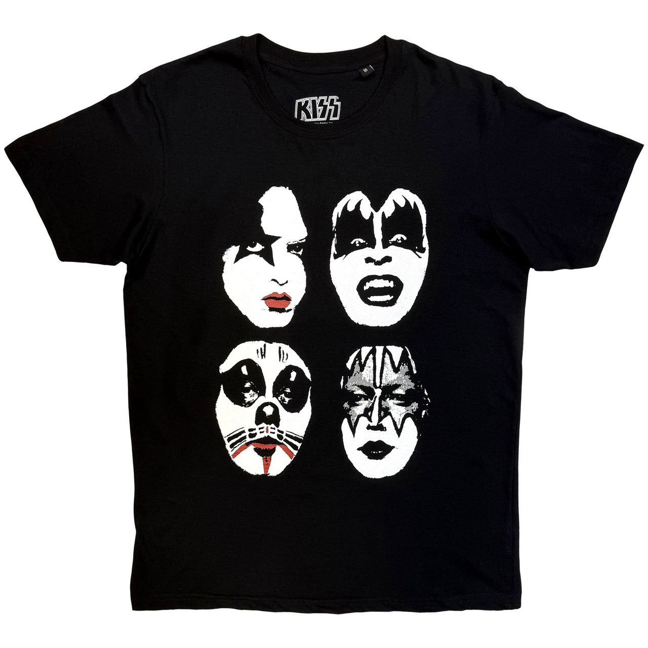 Kiss - Stacked Faces (Black) Medium [T-Shirt]